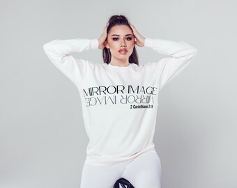 Mirror Image SVG | Bible Verse | Corinthians | Christian Quote | Religious Apparel | SVG Cut Files | Instant Download