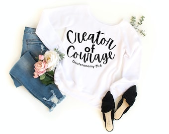 Creator of Courage SVG | Bible Verse | Deuteronomy | Christian Quote | Religious Apparel | SVG Cut Files | Instant Download