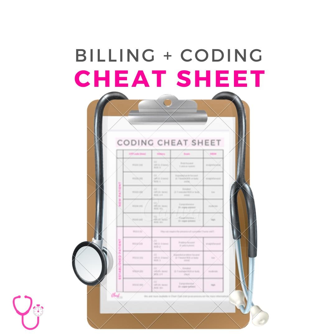 Nurse Practitioner Coding and Billing Cheat Sheet! E/M Documentation ...