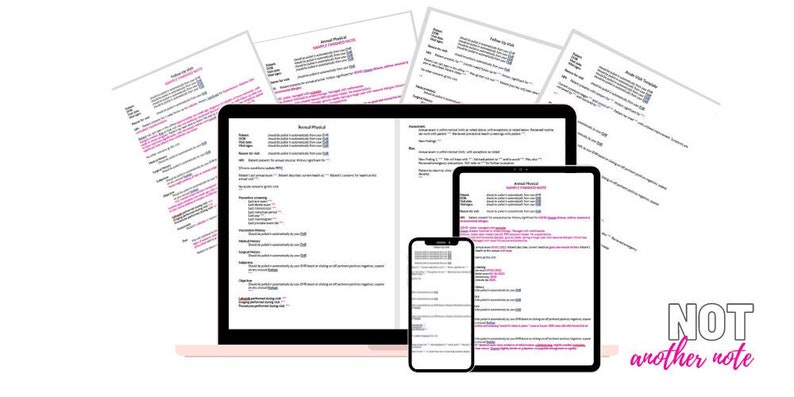 Nurse Practitioner | NOT Another Note - Charting Templates for Primary ...