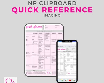 Nurse Practitioner | IMAGING (xrays, CTs, and MRIs - oh my!) | clinical clipboard quick reference