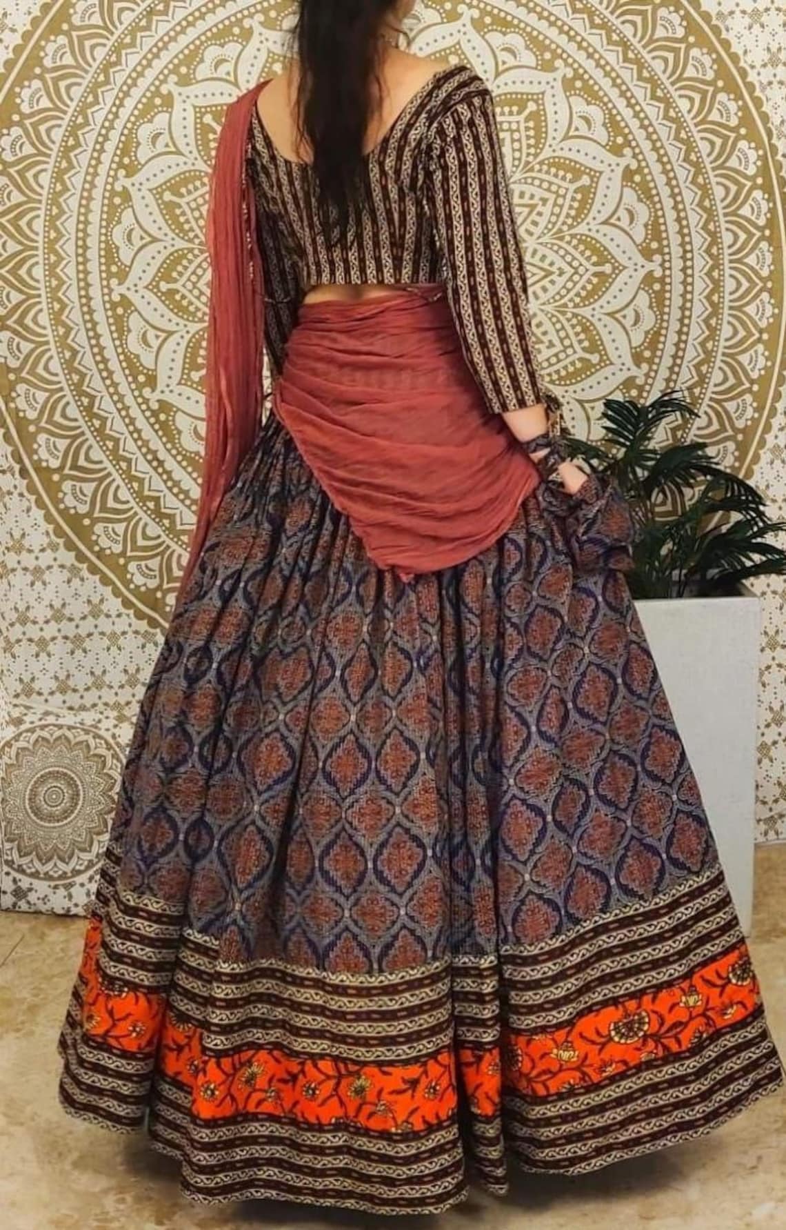 Gopi skirt indian dress legenda boho maxi cotton Etsy