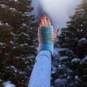 Cozy Handmade Crocheted Wrist Warmers Adult M/L