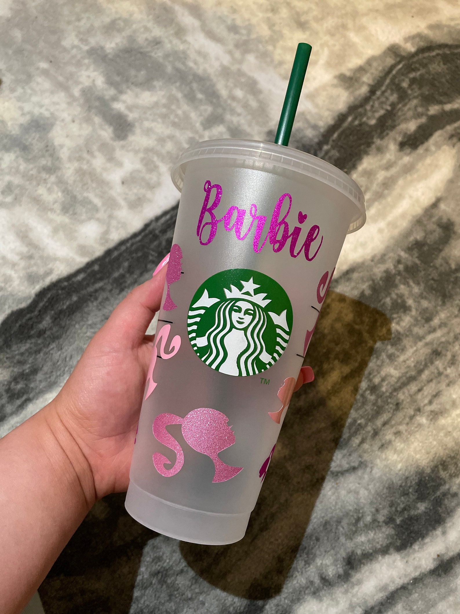 Barbie Starbucks cold cup | Etsy