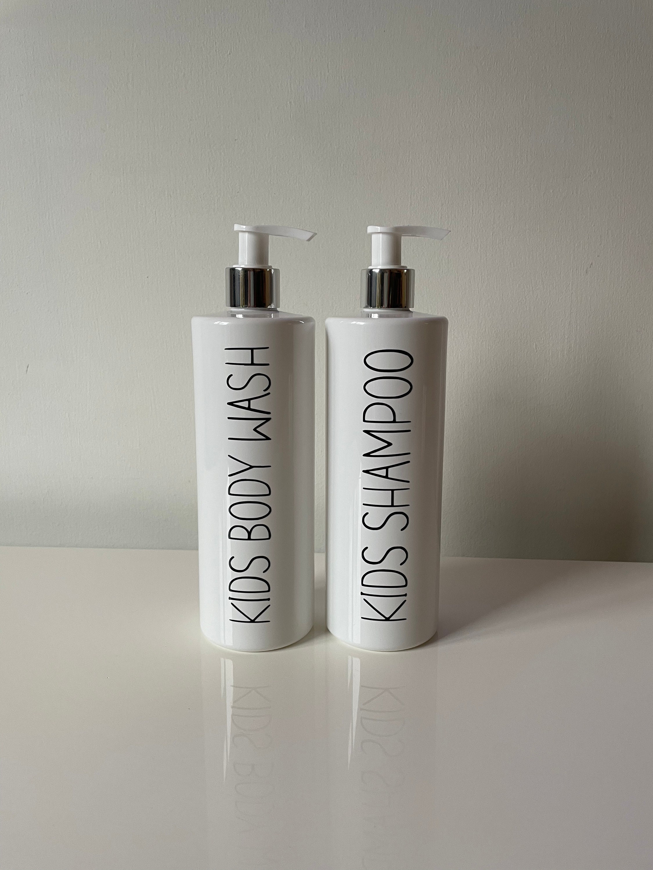 Personalised pump bottles for bathroom and kitchen Etsy