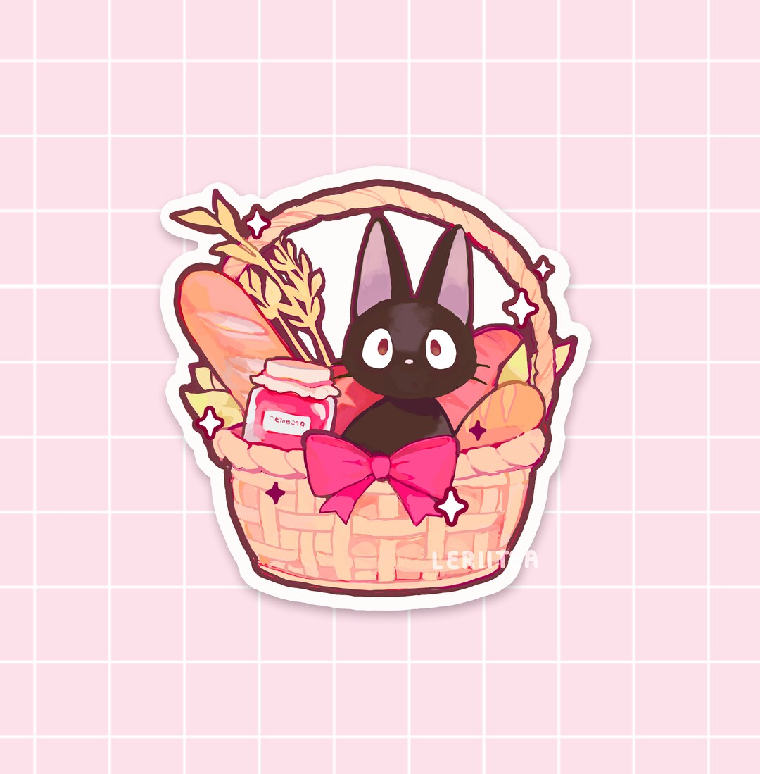Jiji Bread Basket Vinyl Sticker Etsy