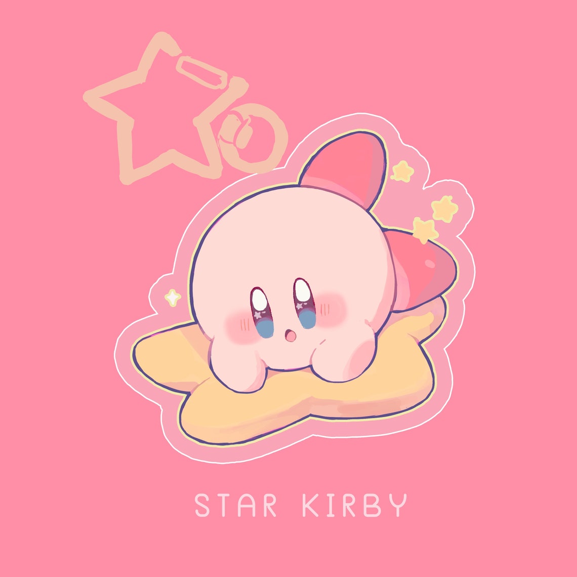 Kirby Poyo 2 Epoxy Keychains Etsy