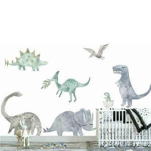 Dinosaur Nursery Wall Decals | Nursery Wall Sticker | Dino Wall Decal | Dinosaur Nursery Wall Sticker | Children Kids Bedroom Wall Decal