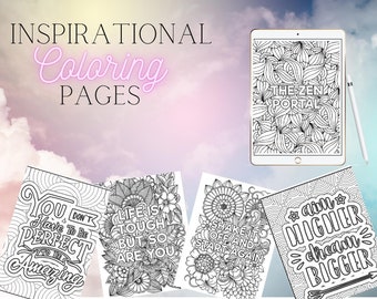 Coloring Book Pages/Digital/Instant Download/ 80 pages/ Adult coloring book/ pdf/ printable/  Coloring book