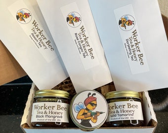 Worker Bee Tea and Honey Gift Set