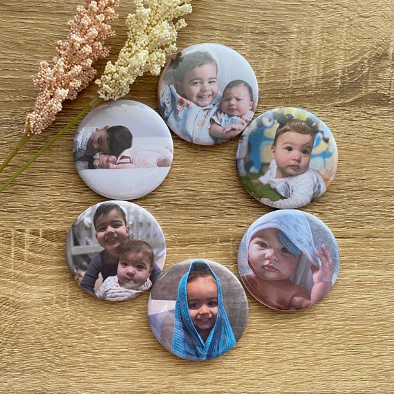 Fridge Magnet Photo, Custom Round Magnets, Personalised Gifts for Home Decor, Unique Photo Keepsakes
