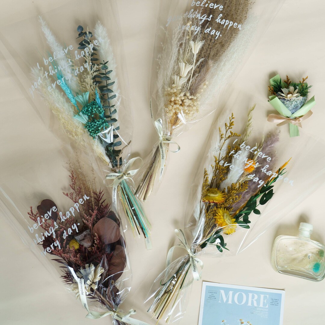 11 Style Small Dried Flowers Arrangement Bud Vase Etsy