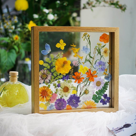 Pressed Flower Frame, Pressed Flower Art, Large Pressed Flower, 1 St  Anniversary, Dried Flower Bouquet, Home Decor, Gift Ideas 