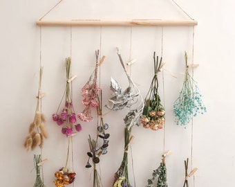 Large Size Floral Wall Hanging,Dried Flower Wall Hanging,Dried Flower Wall Decor, Rustic Wedding Decor DIY