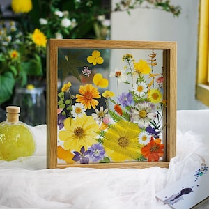 Pressed Flower Frame, Pressed Flower Art, Large Pressed Flower, 1 St ...