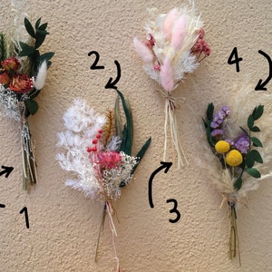 11 Styles of Mini Dried Flower Bouquets/Adorable Bouquet for Room decor/ Favor gift topper/Tables-plates decoration