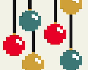 Christmas Ornaments Pattern - Finger Knitting / Chunky Blanket Pattern