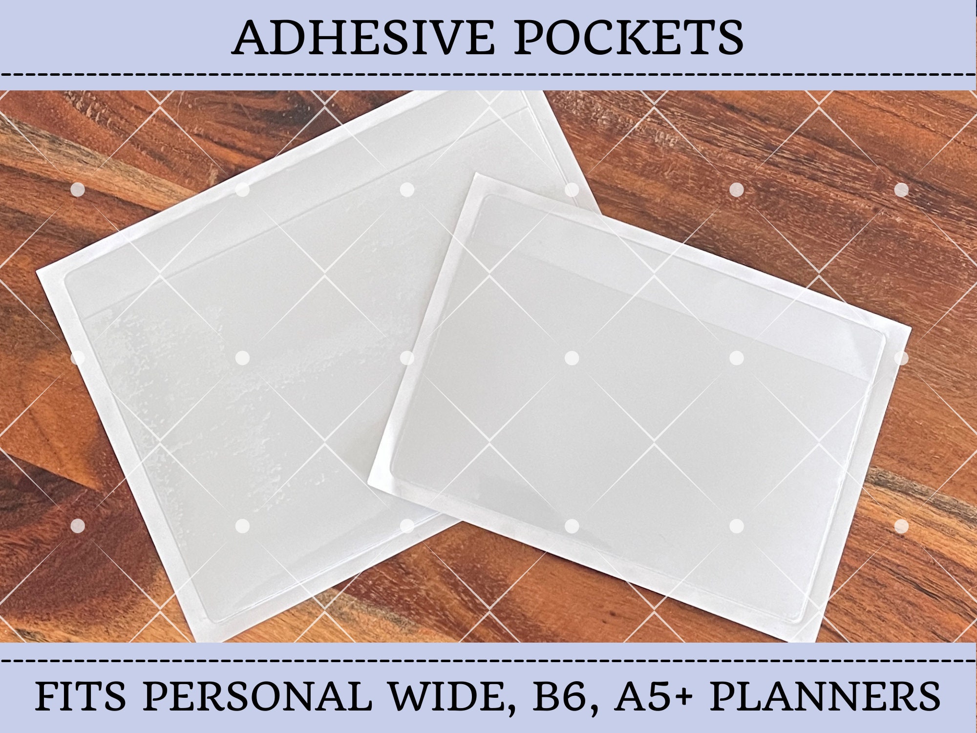 4x6 Photo Sleeves Archival Easy Mount Self Adhesive One SET of 24 clear  pockets A4 John Porter Scrapbooking