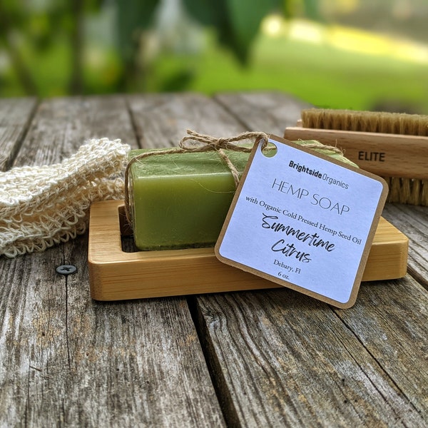 Handcrafted Hemp Soap | Moisturizing Organic Soap | Natural Vegan Hemp Soap | Organic Hemp Soap | Gift for her