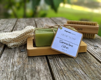 Handcrafted Hemp Soap | Moisturizing Organic Soap | Natural Vegan Hemp Soap | Organic Hemp Soap | Gift for her