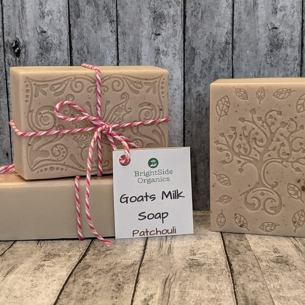 Handcrafted Goats Milk Soap  | Dirty Hippie Soap | Organic Goats Milk Soap with Hemp + Patchouli | Patchouli Goats Milk Soap