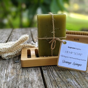 Handcrafted Hemp Soap Moisturizing Organic Soap Natural Vegan Hemp Soap Organic Hemp Soap Gift for her Bild 2