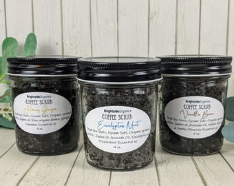 Organic Coffee Scrub | Gentle Exfoliator Scrub | Cellulite Scrub | Nourishing Coffee Scrub Select your scent