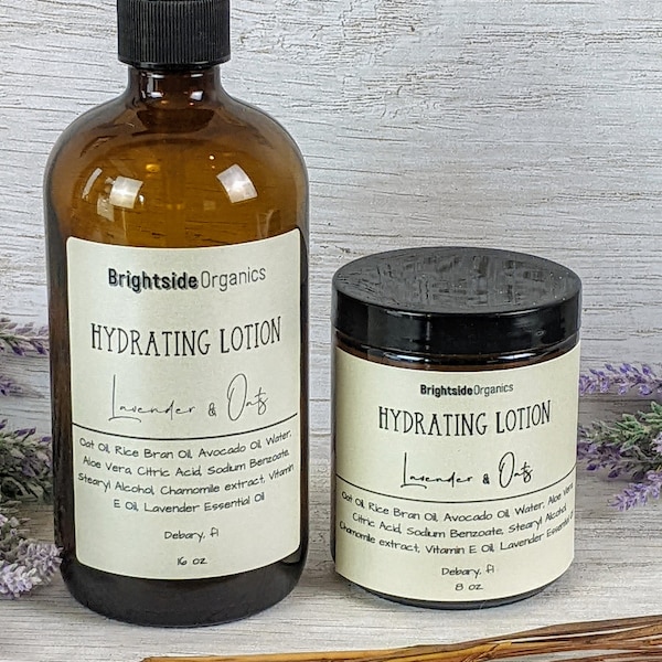 Hydrating Oat Lotion | All Natural Body Lotion | Moisturizing Lotion with Oats and Chamomile | Select you scent Body Lotion