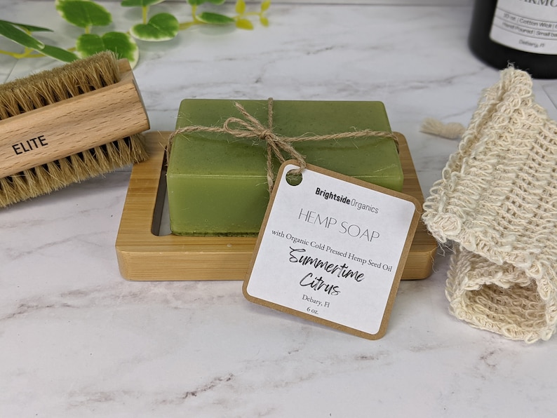 Handcrafted Hemp Soap Moisturizing Organic Soap Natural Vegan Hemp Soap Organic Hemp Soap Gift for her Bild 8