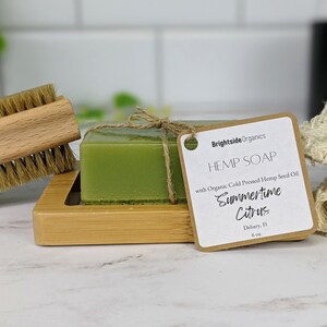 Handcrafted Hemp Soap Moisturizing Organic Soap Natural Vegan Hemp Soap Organic Hemp Soap Gift for her Bild 7