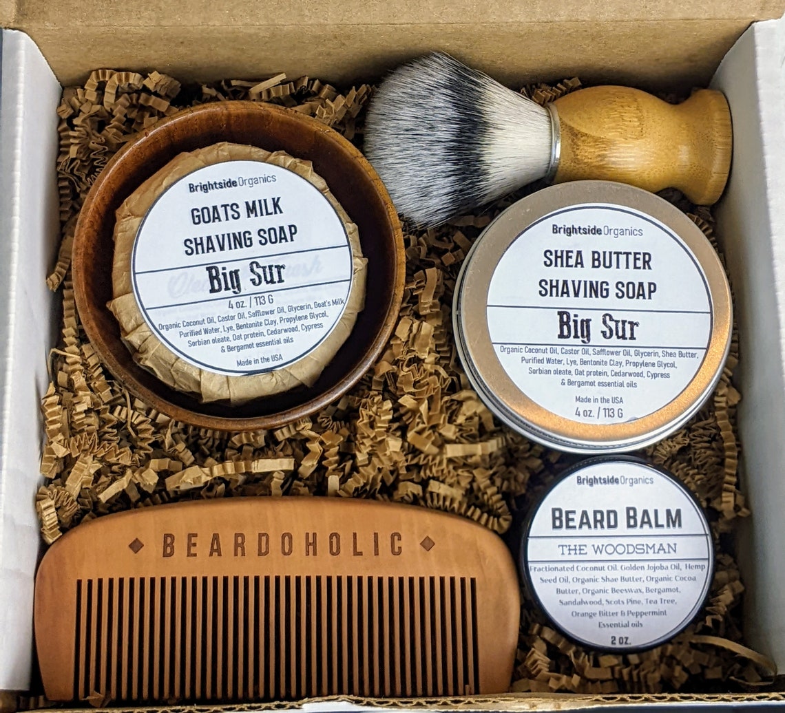 Men's Shave kit Mens Grooming Kit All Natural Shaving image 1