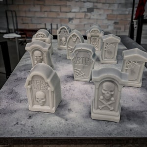 Mini Tombstone Soaps | Coffin-shaped Soap | Spooky Dorm Decor | Unique Novelty Gift