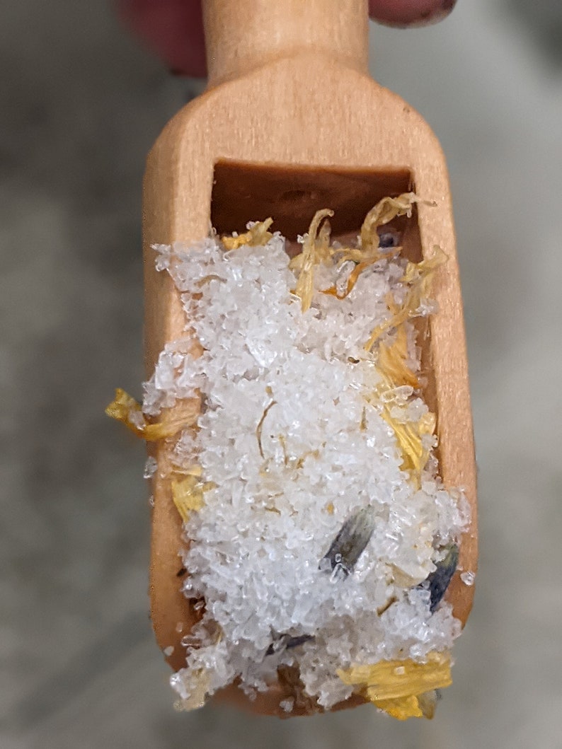 Organic Bath Salt Set With Herbs Healing Bath Salt With Etsy