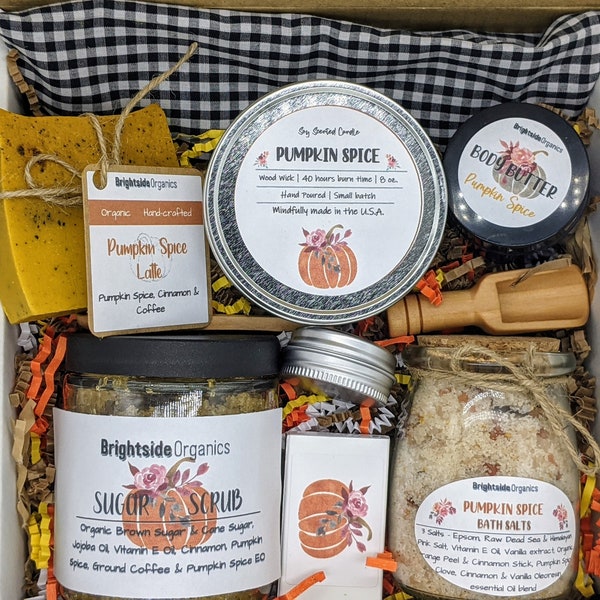 Spa Gift Box | Pumpkin Spice Gift set | Pumpkin Spice Relaxation Gift Box | Gift for Her | Pumpkin Spice Pamper Hamper