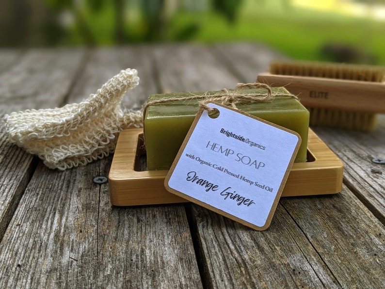 Handcrafted Hemp Soap Moisturizing Organic Soap Natural Vegan Hemp Soap Organic Hemp Soap Gift for her Bild 3