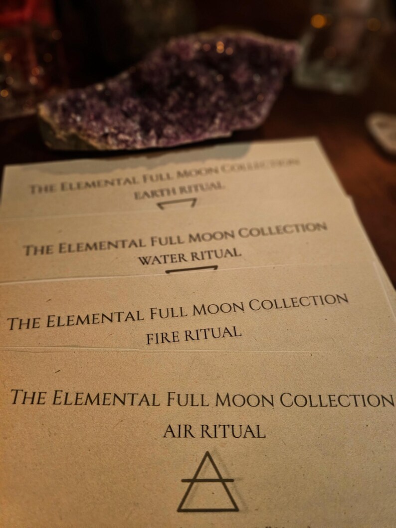 Elemental Ritual Elemental Full Moon Ritual Collection | Lunar Magic | Shadow Work ...