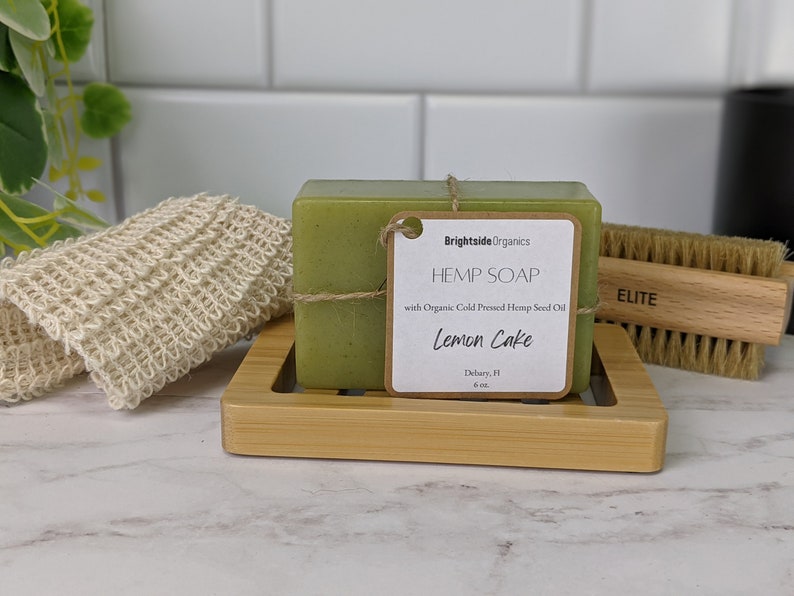 Handcrafted Hemp Soap Moisturizing Organic Soap Natural Vegan Hemp Soap Organic Hemp Soap Gift for her Bild 5