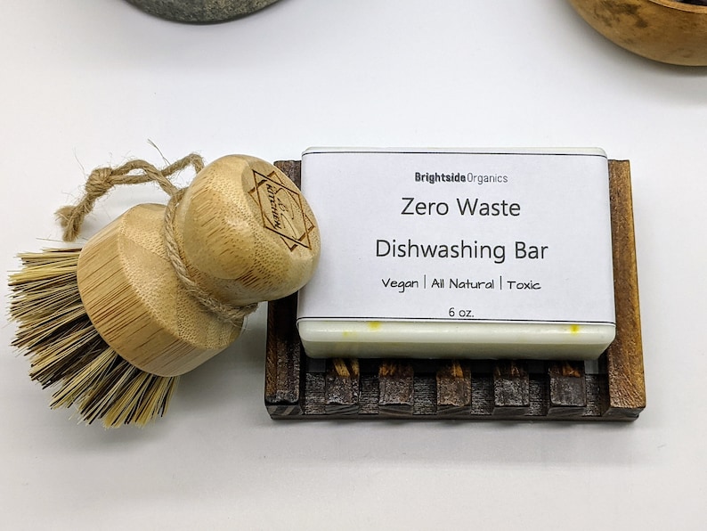 Organic Dish Washing Soap Bar Zero Waste Vegan Dish Soap Bar Etsy