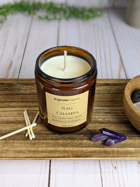 Nag Champa Scented Soy Candle | Indian Incense Fragrance | Full Circle  Candles