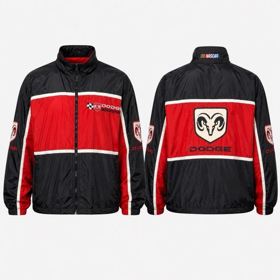 VTG Y2K Dodge Motorsports NASCAR Racing Jacket Mens M… - Gem