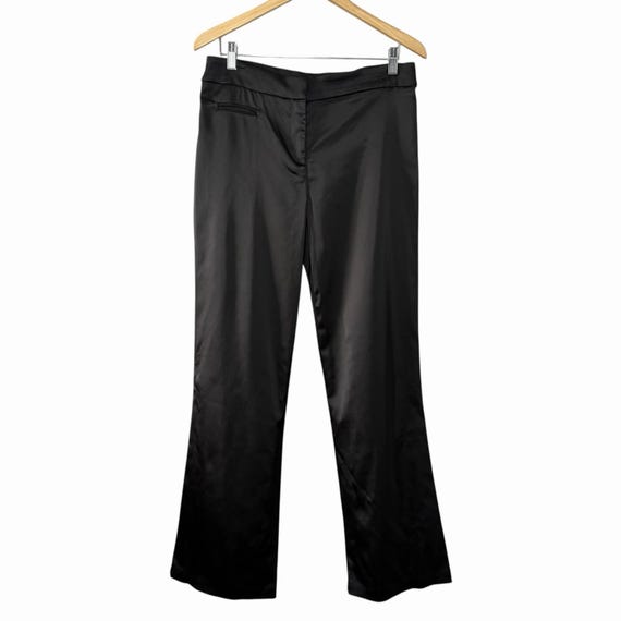 Vintage MSK Black Satin Flare Dress Pants - Women's Size 8 - Etsy