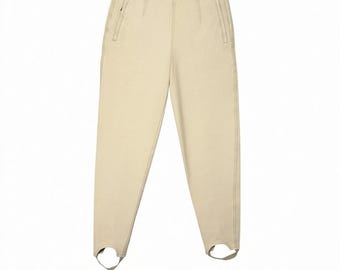 Pantalones vaqueros de equitación vintage Lizwear, talla 25x27, con estribos, color beige, estilo preppy de los 90.