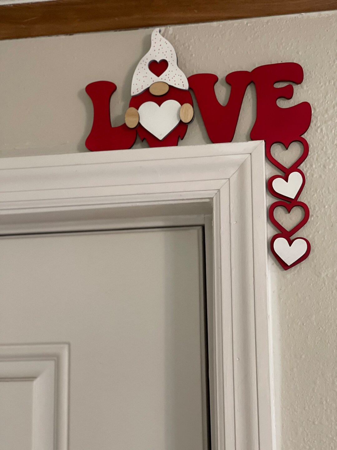 Valentines Day Door Corner, Door Frame Decor, Gnome Etsy