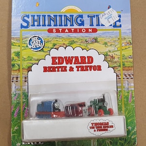 Edward Bertie Trevor Miniature Ertl Die Cast Thomas the Tank Engine Still Sealed on the card Card L21 Shining Time Variant