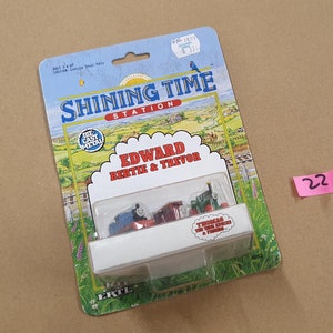 Edward Bertie Trevor miniatuur Ertl gegoten Thomas the Tank Engine nog steeds verzegeld op de kaart Kaart L22 Shining Time Variant