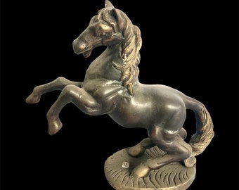Bronze Horse Sculpture, Animal Figurines, Animal Lovers, Art Deco, Home Decoration, Animal Gift, Christmas Gift