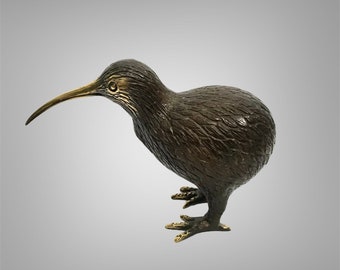 4.3 INCH Kiwi Bird, Bird Statue, Bronze Kiwi Bird, Animal Lovers, Art Deco, Christmas Gift
