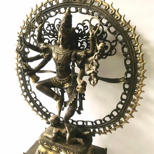 27 INCH Bronze Shiva Nataraja, Bronze Shiva, Shiva Nataraja Bronze Statue, Rare Item, Handmade, Valentine Day Gift, Brahma Vishnu Shiva