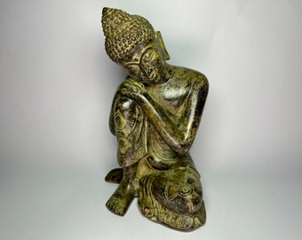 Bronze Buddha Statue, Buddha Sculpture, Sleeping Buddha, Unique Statue, Bronze Buddha Statue, Room Decor, Gift, Christmas Gift