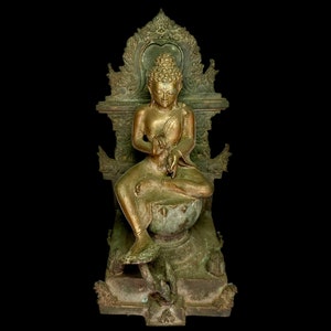 11.4 INCH Antique Buddha, buddha sculpture, spiritual gift, bronze buddha statue, rare item, buddha home decor statue, Valentine Day Gift